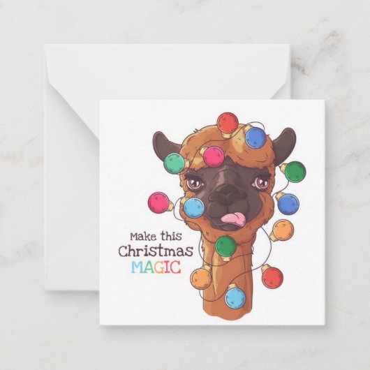 Frohe Weihnachten Mitteilungskarte (Vorderseite)