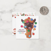 Frohe Weihnachten Mitteilungskarte (Vorderseite/Rückseite Beispiel)