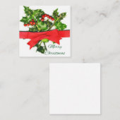 Frohe Weihnachten Mitteilungskarte (Vorne/Hinten)