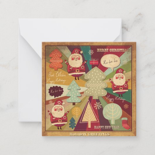 Frohe Weihnachten Mitteilungskarte (Vorderseite)