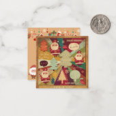 Frohe Weihnachten Mitteilungskarte (Vorderseite/Rückseite Beispiel)