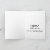 Frohe Weihnachten Mittelalter Dorf Urlaubsszene (Innenseite)