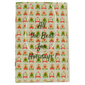 Frohe Weihnachten Mittlere Geschenktüte (Vorderseite)