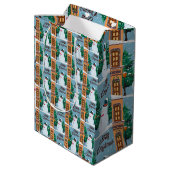 Frohe Weihnachten Mittlere Geschenktüte (Rückseite Schrägansicht)