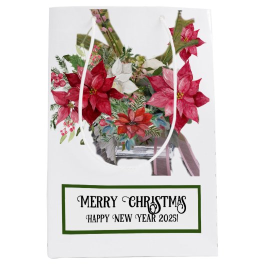 Frohe Weihnachten! Mittlere Geschenktüte (Vorderseite)