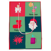 Frohe Weihnachten Mittlere Geschenktüte (Rückseite)