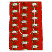 Frohe Weihnachten Mittlere Geschenktüte (Rückseite)