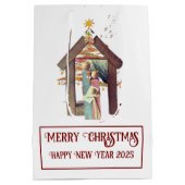 Frohe Weihnachten! Mittlere Geschenktüte (Rückseite)