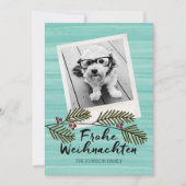 Frohe Weihnachten Mod Watercolor 1 Foto (Vorderseite)