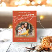 Frohe Weihnachten Modern Calligrafy Arch Frame