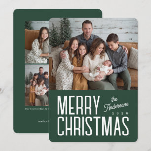 Frohe Weihnachten Modern Family Foto - Grün