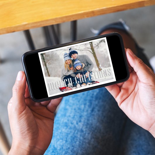 Frohe Weihnachten Modern Simple Mistletoe 2 Foto