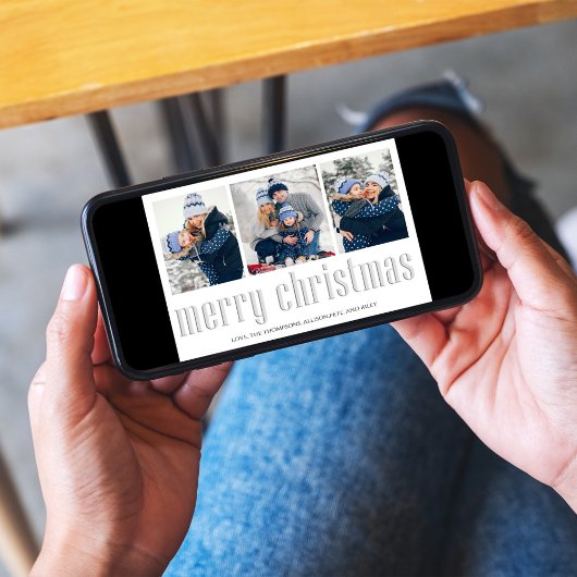 Frohe Weihnachten Modern Simple Mistletoe 4 Foto