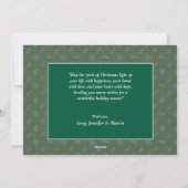 Frohe Weihnachten Moderne 1 Familienbeere Akzent F (Rückseite)