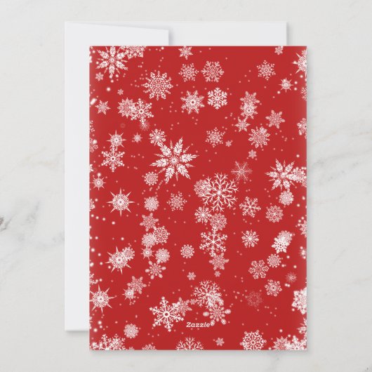 Frohe Weihnachten Moderne 3 FOTO Gruß (Rückseite)