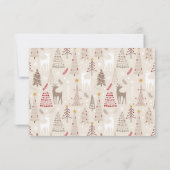 Frohe Weihnachten Moderne 3 FotoCollage Ferienkart (Rückseite)