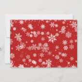 Frohe Weihnachten Moderne 4 FOTO Gruß (Rückseite)