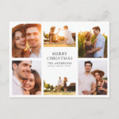 Frohe Weihnachten Moderne 6 Foto Collage (Vorderseite)