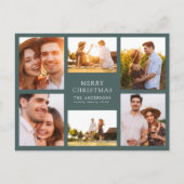 Frohe Weihnachten Moderne 6 Foto Collage (Vorderseite)