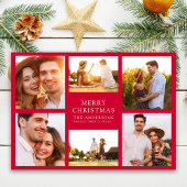 Frohe Weihnachten Moderne 6 Foto Collage