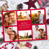 Frohe Weihnachten Moderne 6 Foto Collage