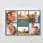 Frohe Weihnachten Moderne 6 Foto Collage (Vorderseite)