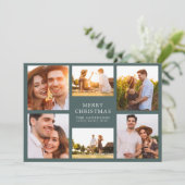 Frohe Weihnachten Moderne 6 Foto Collage (Stehend Vorderseite)
