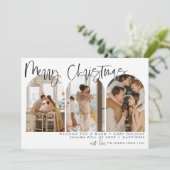 Frohe Weihnachten Moderne Arch Foto Holiday Cards (Stehend Vorderseite)