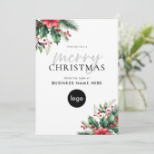 Frohe Weihnachten Moderne Blumenwirtschaft (Stehend Vorderseite)