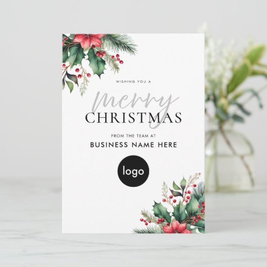 Frohe Weihnachten Moderne Blumenwirtschaft (Stehend Vorderseite)