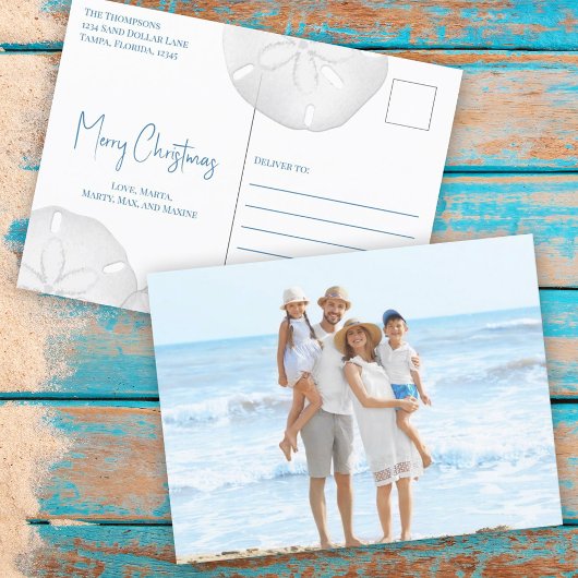 Frohe Weihnachten Moderne einfache Blue Sand Dolla