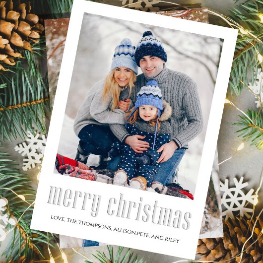 Frohe Weihnachten Moderne einfache Mistletoe Elega