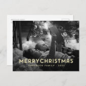 Frohe Weihnachten Moderne einfache Typografie (Vorne/Hinten)