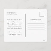 Frohe Weihnachten Moderne einfache Typografie (Rückseite)