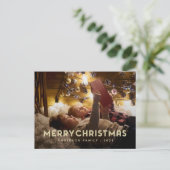 Frohe Weihnachten Moderne einfache Typografie (Stehend Vorderseite)