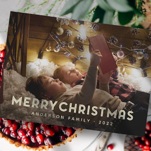 Frohe Weihnachten Moderne einfache Typografie