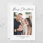 Frohe Weihnachten Moderne Elegant Stilvolles Foto (Vorderseite)