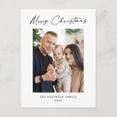 Frohe Weihnachten Moderne Elegant Stilvolles Foto (Vorderseite)