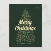 Frohe Weihnachten Moderne Elegante Weihnachtsbaum (Vorderseite)