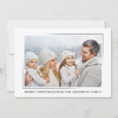 Frohe Weihnachten Moderne Elegantes Minimalistisch (Vorderseite)