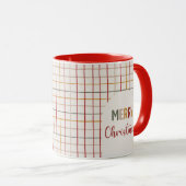 Frohe Weihnachten Moderne farbenfrohe Trendy Tasse (VorderseiteRechts)