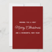 Frohe Weihnachten moderne Foto-Überlagerung (Rückseite)