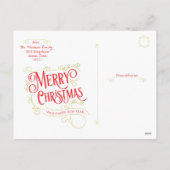 Frohe Weihnachten Moderne Foto Weihnachtskarten (Rückseite)