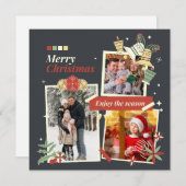 Frohe Weihnachten | Moderne FotoCollage (Vorne/Hinten)