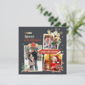 Frohe Weihnachten | Moderne FotoCollage (Stehend Vorderseite)