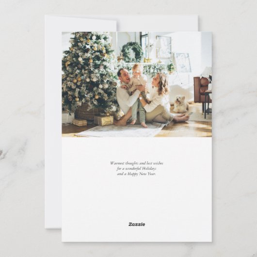 Frohe Weihnachten Moderne FotoCollage (Rückseite)