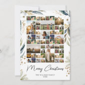 Frohe Weihnachten Moderne FotoCollage (Vorderseite)