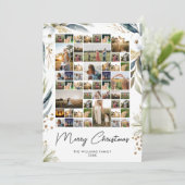 Frohe Weihnachten Moderne FotoCollage (Stehend Vorderseite)