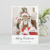 Frohe Weihnachten | Moderne FotoCollage (Stehend Vorderseite)