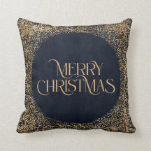 Frohe Weihnachten Moderne Gold Navy Blue Elegant